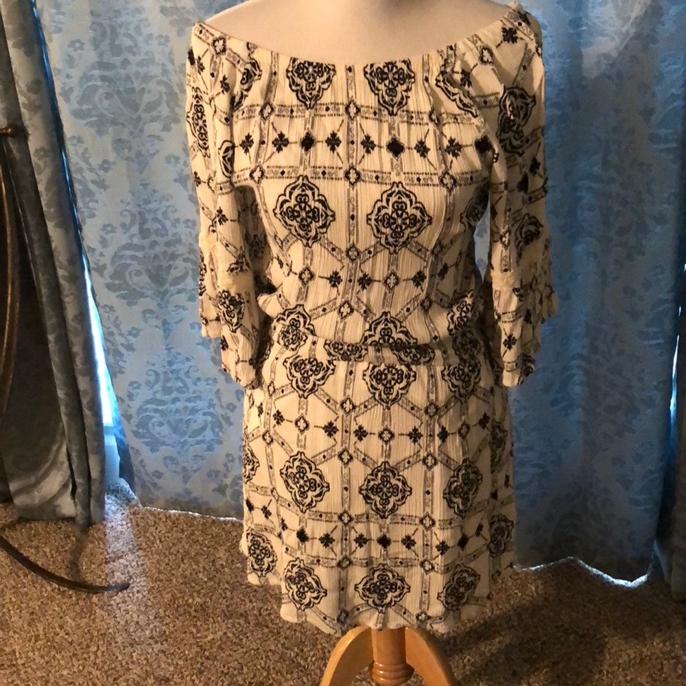 Peasant mini dress